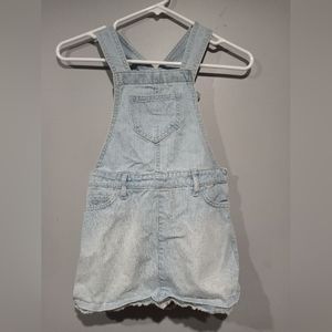 CGirls Children's Place light Blue Overall's Size 6 Back & Front Pockets